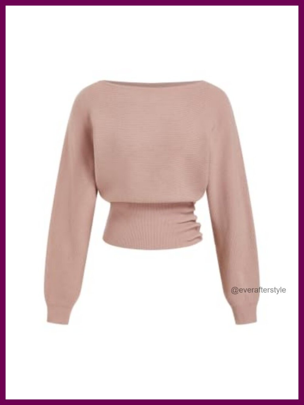 Boat Neck Cropped Knit Sweater Long Sleeve Side Button Fall Pullover